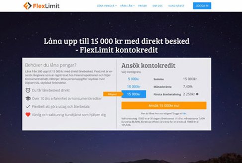 Flexlimit hemsida